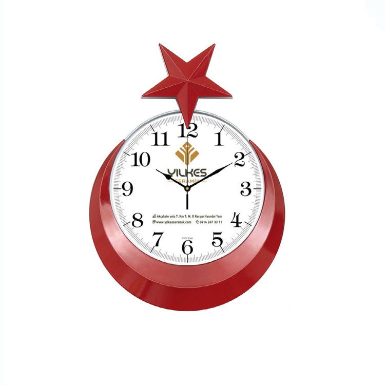 131219 Promosyon Ay Yıldız Duvar Saati İKİ YAKANIN PROMOSYON MERKEZİ 131219 Promosyon Ay Yıldız Duvar Saati İKİ YAKANIN PROMOSYON MERKEZİ
