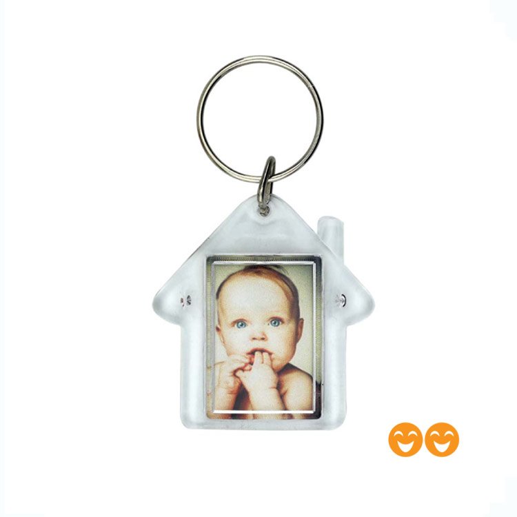 3243 Promosyon Akrilik Ev Anahtarlık Halkalı İKİ YAKANIN PROMOSYON